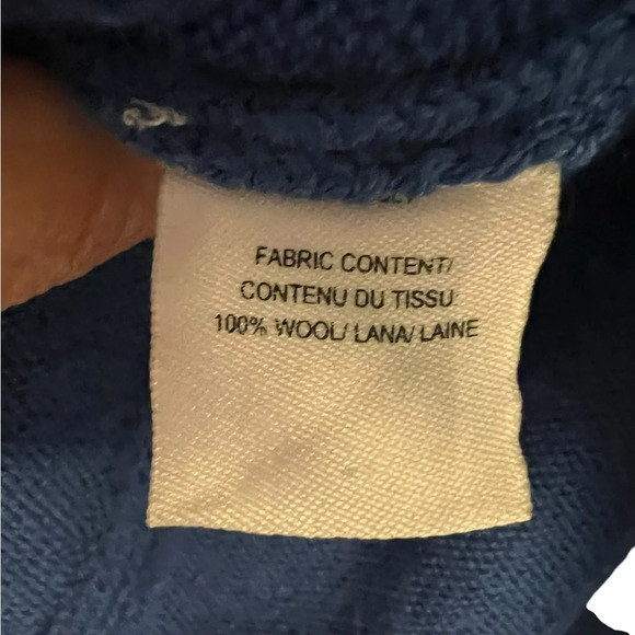 Derek Lam Denim Women’s Size Small Royal Blue V-Neck 100% Wool Sweater - Picture 5 of 6